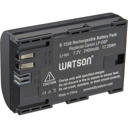 Watson LP-E6P Batería Li-Ion 2400mAh Reemplazo Canon con Garantía