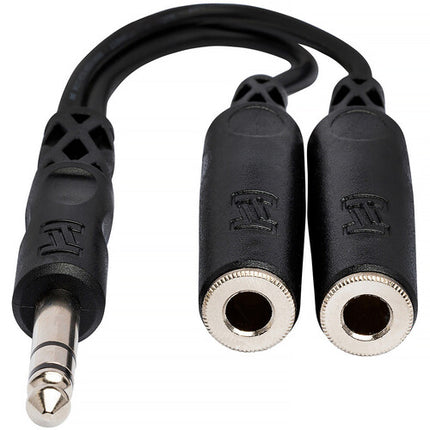 Hosa Technology Cable Y 1/4" macho a dos 1/4" hembra 15 cm con garantía limitada