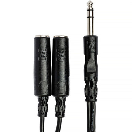 Hosa Technology Cable Y 1/4" macho a dos 1/4" hembra 15 cm con garantía limitada