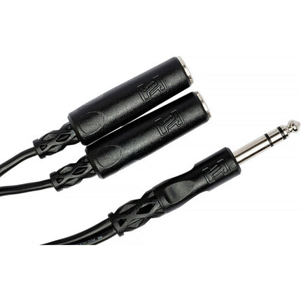 Hosa Technology Cable Y 1/4" macho a dos 1/4" hembra 15 cm con garantía limitada