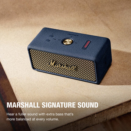 Marshall Emberton III Altavoz Bluetooth portátil resistente al agua 32 horas azul medianoche