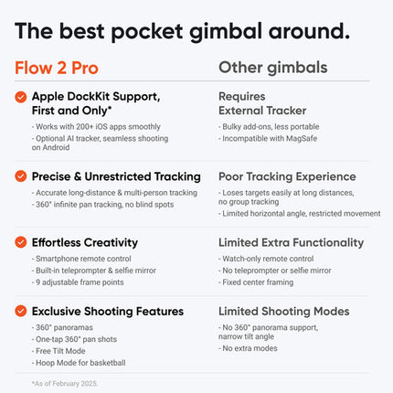 Insta360 Flow 2 Pro Estabilizador Gimbal Smartphone 3 Ejes AI Tracker