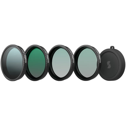 SmallRig Kit de Cuatro Filtros para DJI Osmo Action 5 Pro y 4 con Filtro ND16 y Polarizador Circular