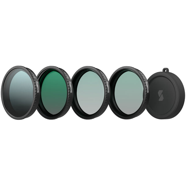 SmallRig Kit de Cuatro Filtros para DJI Osmo Action 5 Pro y 4 con Filtro ND16 y Polarizador Circular