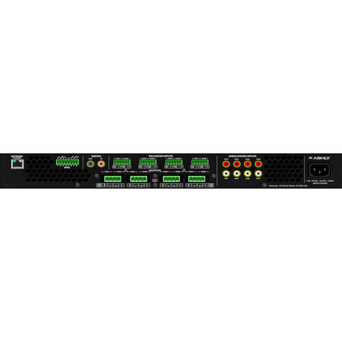 Ashly FX125.8 Amplificador de Red 8 Canales 125W por Canal DSP 1 RU