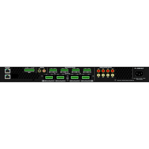 Ashly FXD125.8 Amplificador de Instalación 8 Canales 125W Dante 1 RU