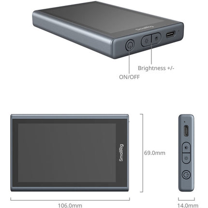 SmallRig Monitor de Video Inalámbrico para Teléfono Control Remoto 2h Autonomía