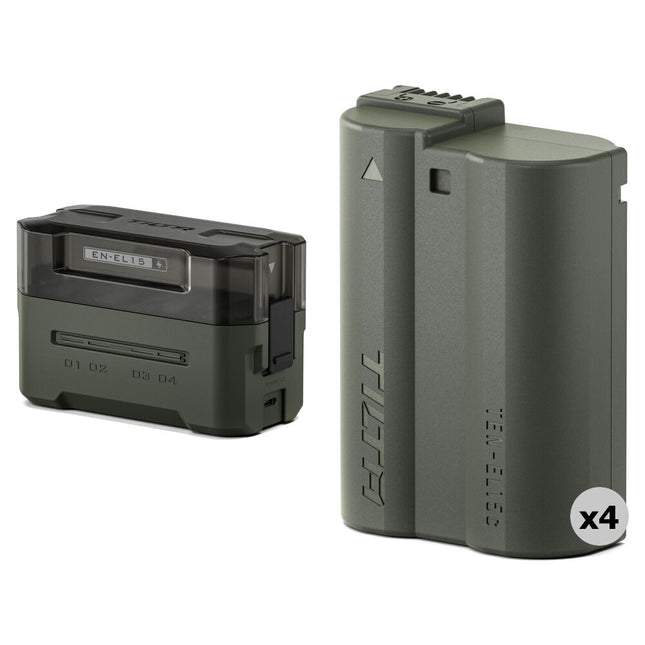 Tilta EN-EL15C Kit Baterías 2400mAh y Estación de Carga Portátil