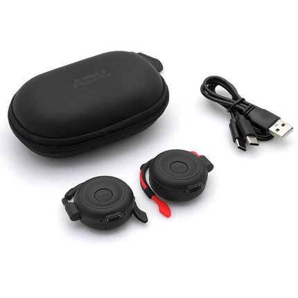 ADV. Spider Auriculares Inalámbricos On-Ear Bluetooth 5.2 28h Negro