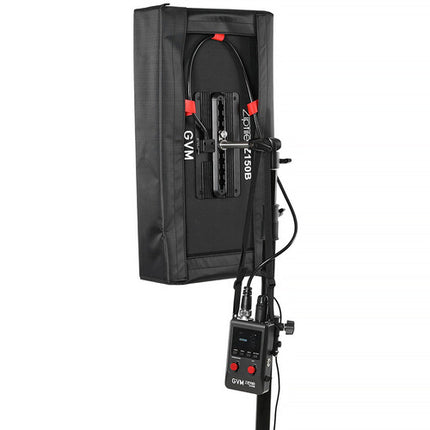 GVM ZipTile Z150B panel LED bicolor 4540 Lux 12x24 pulg con controlador externo y softbox