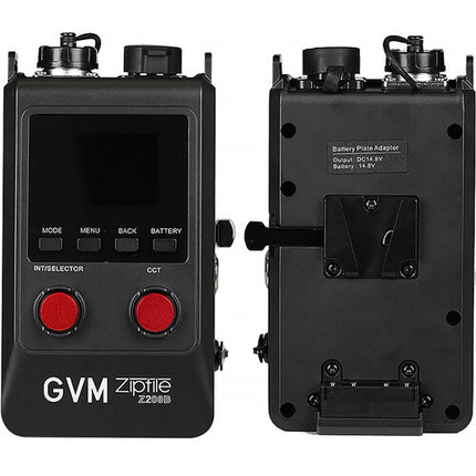 GVM ZipTile Z200B Panel LED Bi-Color 1x3 5910 Lux 2700-6800K con Controlador externo