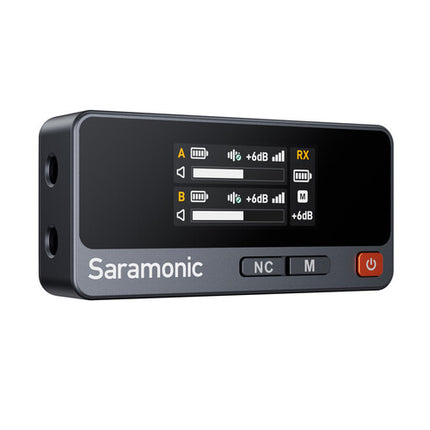 Saramonic Air Sistema de Micrófono Lavalier Inalámbrico 2.4 GHz 30+ Horas de Batería 300 m Alcance