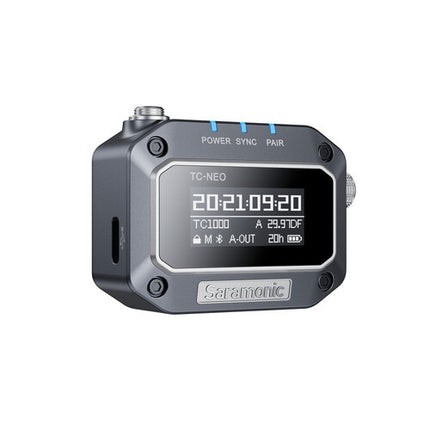 Saramonic TC-NEO Generador de Código de Tiempo Bluetooth 2.4 GHz con Pantalla OLED y Control Remoto