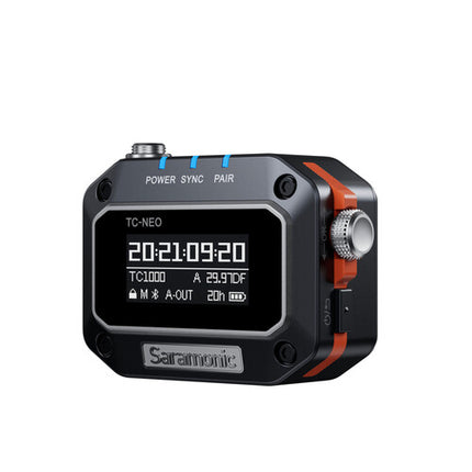 Saramonic TC-NEO Generador de Código de Tiempo Bluetooth 2.4 GHz con Pantalla OLED y Control Remoto