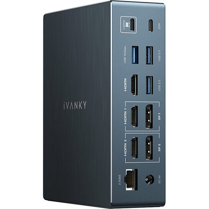 iVANKY FusionDock Pro 2 estación de acoplamiento 4K 60Hz triple pantalla 180W