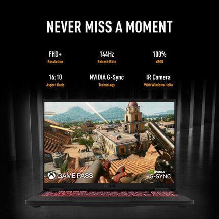 ASUS 18" TUF Gaming A18 Portátil Gaming Ryzen 7 16GB RAM 1TB SSD