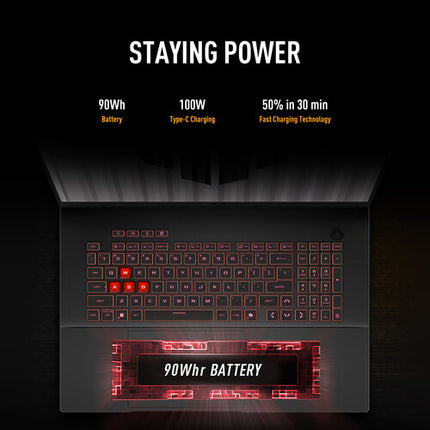 ASUS 18" TUF Gaming A18 Portátil Gaming Ryzen 7 16GB RAM 1TB SSD