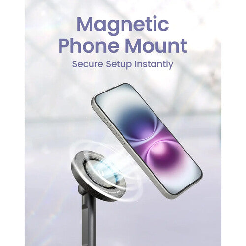 KraftGeek JustTap Trípode Magnético para Smartphone Altura Ajustable 13 a 66 Pulgadas Bluetooth Remoto