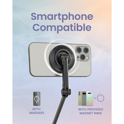 KraftGeek JustTap Trípode Magnético para Smartphone Altura Ajustable 13 a 66 Pulgadas Bluetooth Remoto