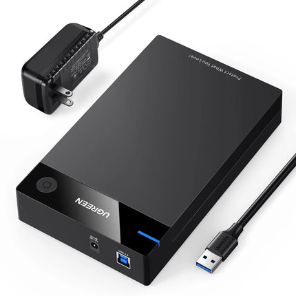 UGREEN Caja para Disco Duro SSD SATA III USB 3.2 Gen 1 3.5 2.5 Pulgadas