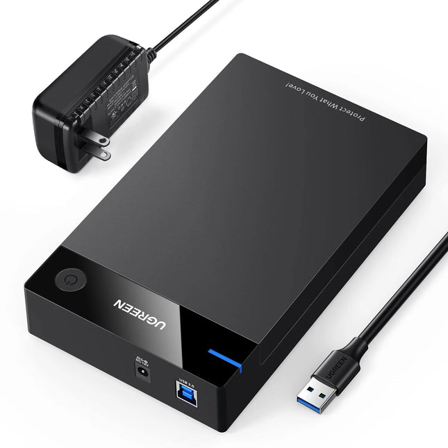 UGREEN Caja para Disco Duro SSD SATA III USB 3.2 Gen 1 3.5 2.5 Pulgadas