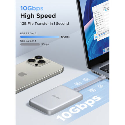 UGREEN Magnetic M.2 NVMe SSD Enclosure Caja Aluminio USB-C 10 Gb/s