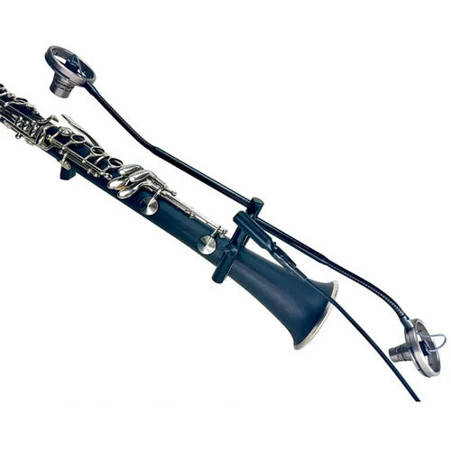 Evno Microphone Systems CLX con cápsulas duales y soportes de 5.5 y 4 pulgadas para clarinete y oboe