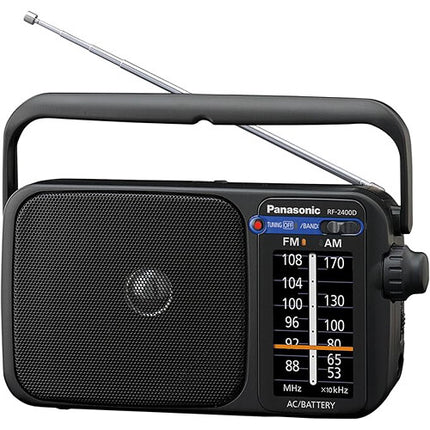 Panasonic RF-2400 Radio portátil FM AM con sintonizador AFC y altavoz 3.9"