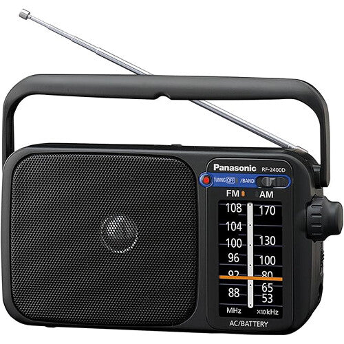 Panasonic RF-2400 Radio portátil FM AM con sintonizador AFC y altavoz 3.9"