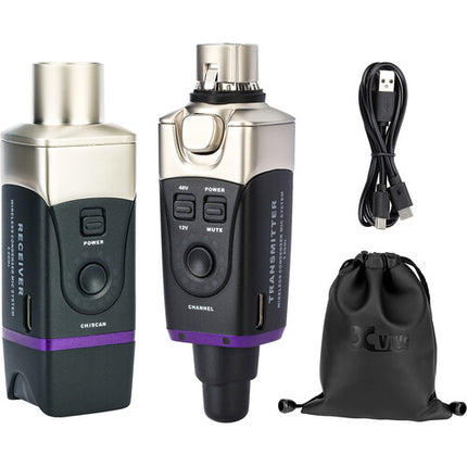 Xvive Audio U35C Sistema Inalámbrico para Micrófonos de Condensador 5.8 GHz 100' Alcance Batería Recargable