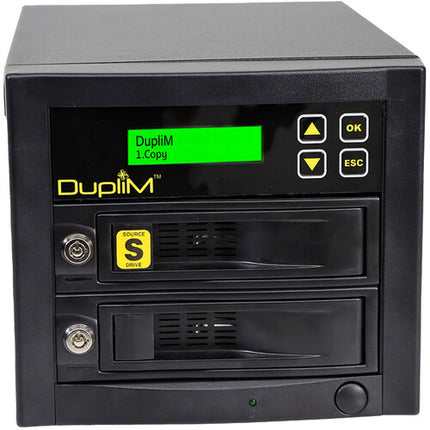 DupliM 1:1 Torre Copiadora SSD HDD 2 Bahías SATA 300 MB/s