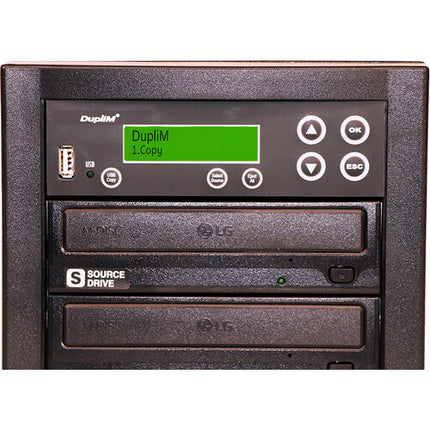 DupliM 1:1 Torre Copiadora DVD CD USB Velocidad DVD 22x CD 48x