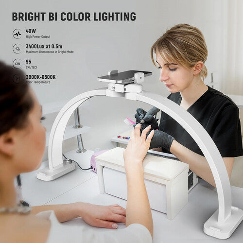 Neewer BASICS HM01-D Lámpara LED Bicolor Plegable 29 Pulgadas 850 Lux 3000-6500K Con Soporte Para Teléfono