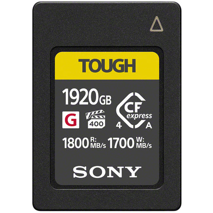 Sony 1920GB Tarjeta de Memoria CFexpress 4.0 Tipo A TOUGH 1800MBs IP57