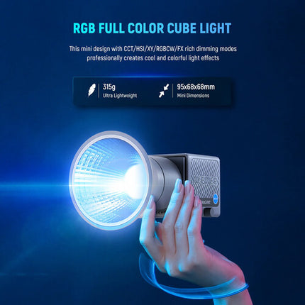 Neewer HS60C Pro RGB LED Monolight Luz Mixta 8700 Lux 2700-6500K