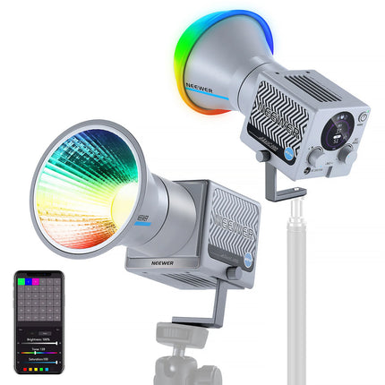 Neewer HS60C Pro RGB LED Monolight Luz Mixta 8700 Lux 2700-6500K