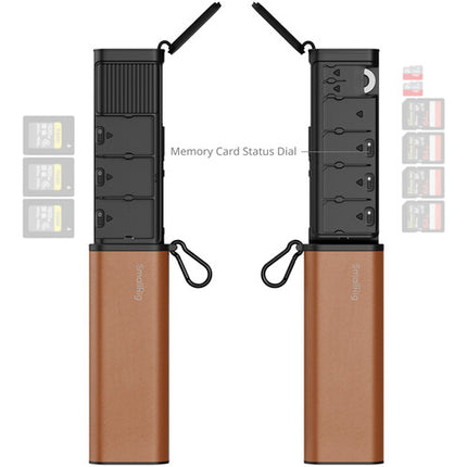 SmallRig CFexpress Tipo B Lector y Estuche Aluminio 9 Tarjetas USB-C