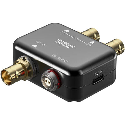 Wooden Camera 4K 12G-SDI Amplificador de Distribución 1x2 UHD 4K60 10-Bit