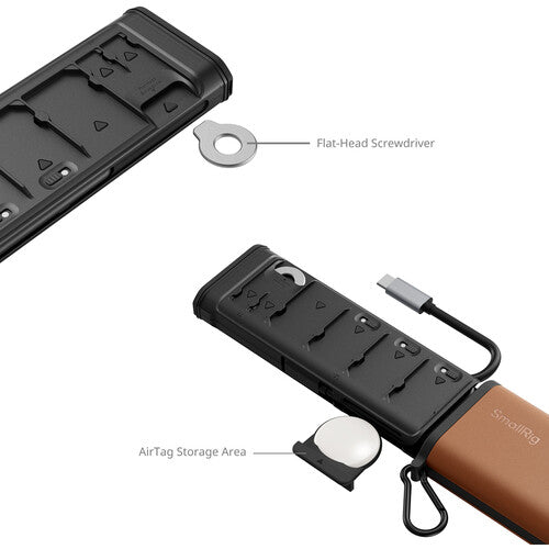 SmallRig CFexpress Type A Lector y Estuche Almacenamiento 10 Tarjetas USB-C