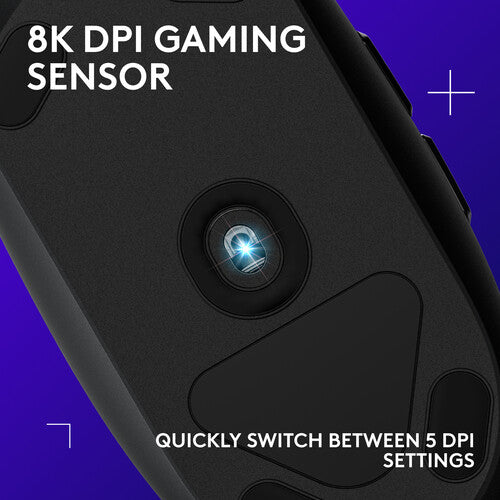 Logitech G G203 Lightsync Ratón Negro 8000 dpi USB Cable 6.89'