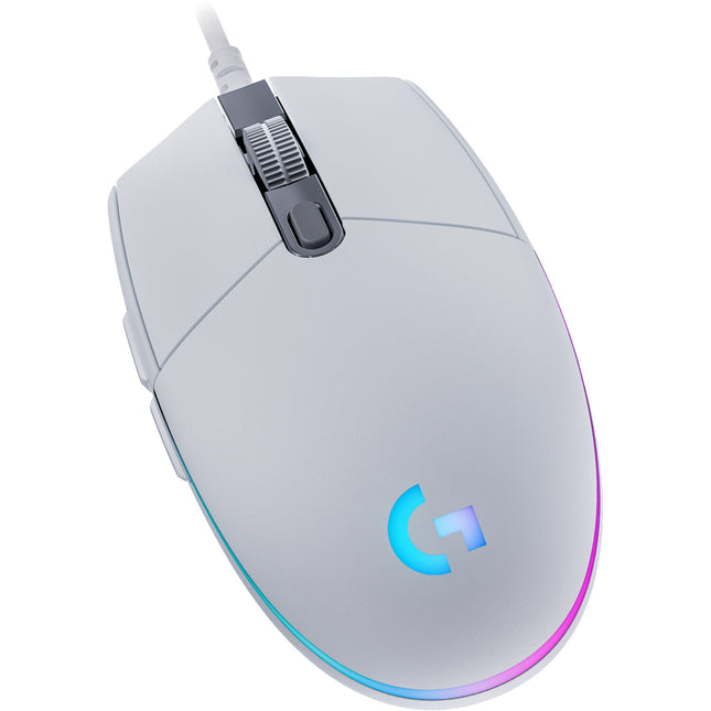Logitech G G203 Lightsync Ratón Blanco USB 8000 dpi 6 Botones Programables