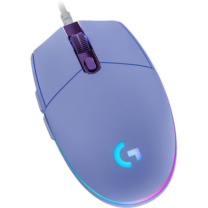 Logitech G G203 Lightsync Ratón Lilac USB 6.89 Pulgadas 8000 DPI