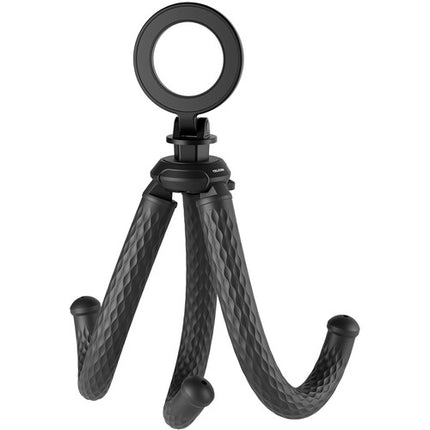 TELESIN Tripode Flexible Pulpo con Soporte Magnetico para Moviles y Camaras Con Capacidad de 2 kg y Adaptador Dual Claw
