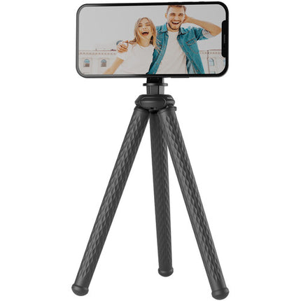TELESIN Tripode Flexible Pulpo con Soporte Magnetico para Moviles y Camaras Con Capacidad de 2 kg y Adaptador Dual Claw