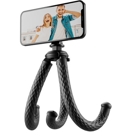 TELESIN Tripode Flexible Pulpo con Soporte Magnetico para Moviles y Camaras Con Capacidad de 2 kg y Adaptador Dual Claw