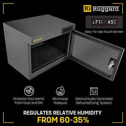 Gabinete Electrónico Deshumidificador Ruggard EDC-18LT 18L Control Táctil Negro