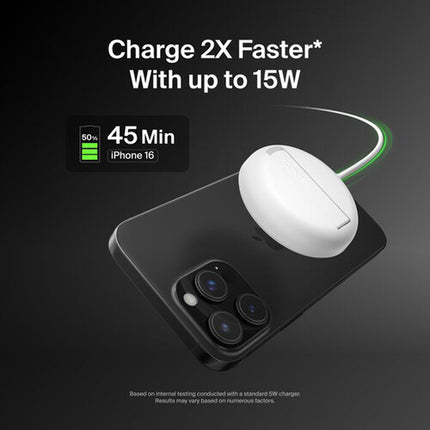 Belkin Qi2 15W Cargador Inalámbrico Magnético con Soporte 20W USB-C