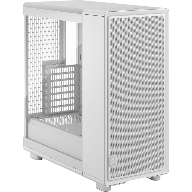 Fractal Design Epoch Caja Mid-Tower Blanca con Panel de Vidrio Templado soporte ATX Micro-ATX Mini-ITX y 3 Ventiladores Momentum