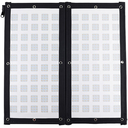GVM ZipTile Z150B panel LED bicolor 4540 Lux 12x24 pulg con controlador externo y softbox