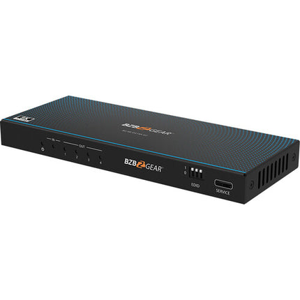 BZBGEAR Splitter HDMI 1x4 8K60 48Gbps con Auto Downscaling y Audio De-Embedder